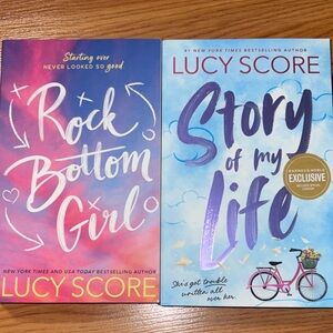 Lucy Score Book Set - Rock Bottom Girl & Story of My Life